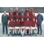 Football Autographed BURNLEY 1973 photo, a superb image depicting the 1973 Second Division Champions