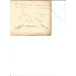 1930-50s 7 vintage autograph book. Includes John Bentley, David Hughes, Derek Farr, Tony Martin,