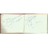 1960s Film Music Entertainment autograph book. Some of names included are David Davenport, Dick