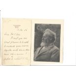 Robert Lloyd-Lindsay 1st Baron Wantage ALS, hand written letter. 17 April 1832 - 10 June 1901 was
