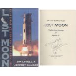 Apollo 13 Astronaut James Lovell. Hardback copy of Lovell s autobiography, Lost Moon . James