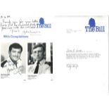 The Bill signed 6 x 4 inch black and white photo collection. Includes 3 photos individually signed