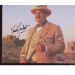 David Suchet Poirot signed 10 x 8 photo. Good Condition. All autographs are genuine hand signed