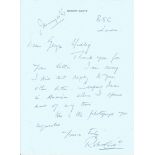 Robert Coote actors hand written letter. English actor. He played aristocrats or British military