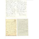 Historical Political Autograph collection 1800s letters and signature pieces, many identified. 50+
