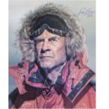 Sir Ranulph Fiennes signed 10 x 8 inch polar expedition photo. Good Condition. All autographs are