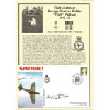 Flight Lieutenant George Charles Calder Palliser DFC Ae 43 & 249 Sqdns 11 Group signed Spitfire