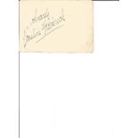 Pauline Frederick signed vintage autograph album page. Originally a stage actress with numerous