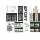 GB presentation pack collection. 8 packs from 1965-1981. Includes Post Office Tower, EFTA, British