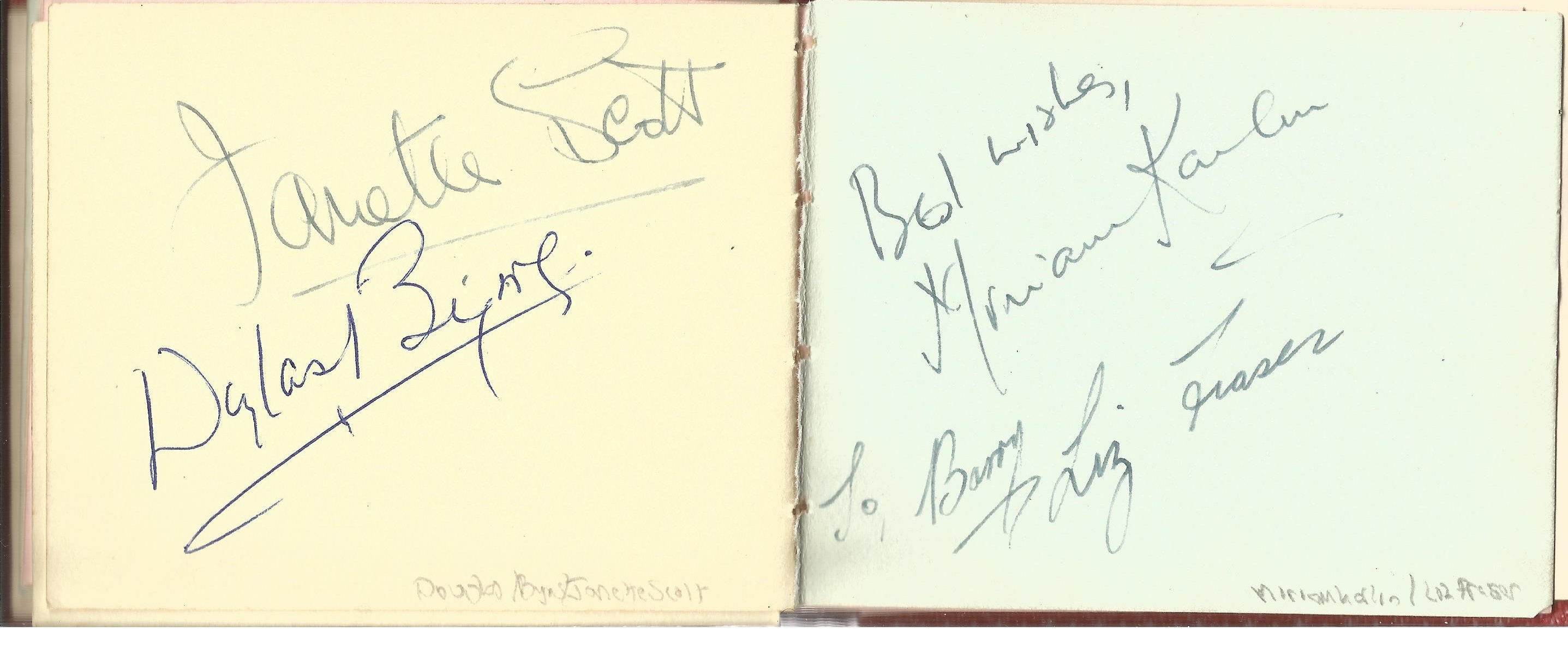 1960s Film Music Entertainment autograph book. Some of names included are David Davenport, Dick - Image 2 of 2