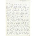 Harry Johnson Tirpitz raider WW2 617 Sqn 2 page hand written letter with good career content to