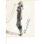 Shirley Eaton signed 10 x 8 inch black and white photo. English actress, model and author. She was a