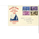 1948 Olympic Games GB FDC illustrated cover. Postmark Olympic Games Wembley. High catalogue value.