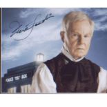 Dr Who Derek Jacobi signed 10 x 8 photo. of Jacobi in character as The Master . Good Condition.