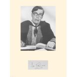 Ealing Comedy Ian Carmichael. Signature mounted with picture from Luck Jim . Professionally