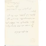 Composer Jakob Rosenhain small hand written note He was a Jewish and German pianist and composer