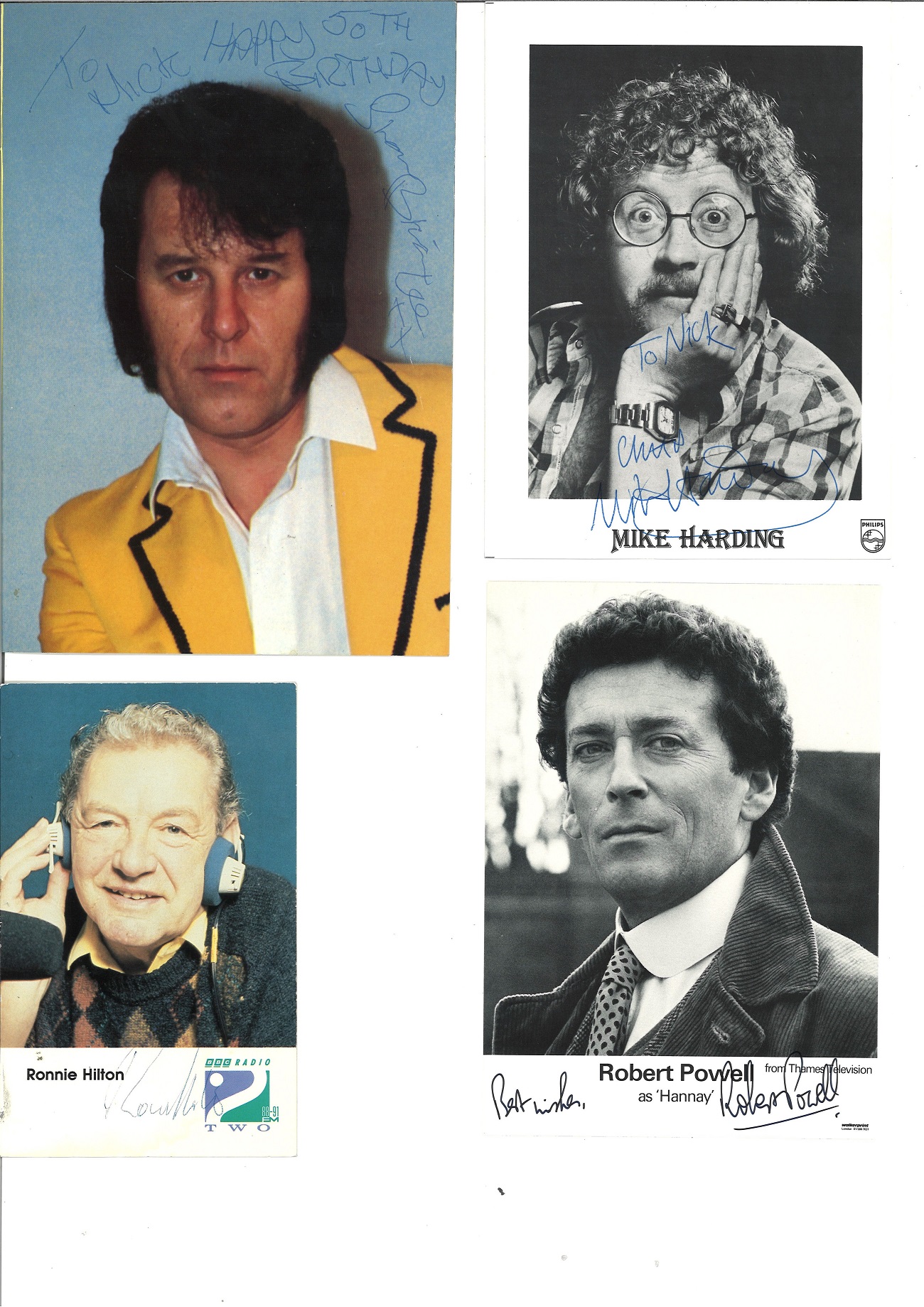 TV Film Music signed collection. Assortment of 20 items some vintage. Some of names included are Rod