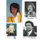 TV Film Music signed collection. Assortment of 20 items some vintage. Some of names included are Rod