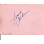 Jazz Louie Bellson Drummer signed autograph album page, signed on back by Diana Decker. Good
