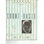 Al Grey signed vintage Count Basie programme. Signed on front cover. Good Condition. All