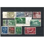 Swiss stamp collection. 13 stamps from the late 1940 s. Good Condition. We combine postage on