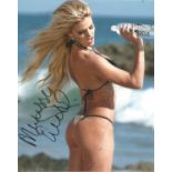 Marissa Everhart Playboy Model hand signed 10 x 8 inch photo. This beautiful hand-signed photo