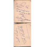 Assorted Autograph book. Amongst the signatures are Anna Winn, Tommy Lawton, Harry Worth, Tommy