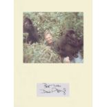 Sir David Attenborough Signature mounted with nature picture. Professionally mounted to 16x12.