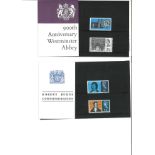 GB 1966 presentation pack collection. 2 packs included. 900th anniv of Westminster Abbey and