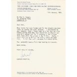 Leonard Cheshire VC WW2 CO 617 Sqn typed signed letter 1983 of Cheshire Foundation letterhead to WW2