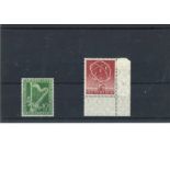 West Berlin mint stamp collection. 2 stamps. 1950 European recovery programme 20 pf red cat val £130