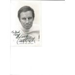 Charlton Heston signed 7x5 black and white photo. October 4, 1923 - April 5, 2008 was an American