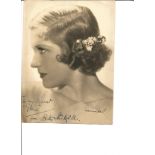 Betty Stockfield signed 10 x 8 inch sepia photo. 15 January 1905 - 27 January 1966 was an Australian