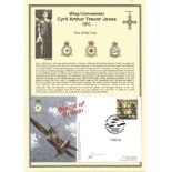 Wing Commander Cyril Author Trevor Jones DFC signed Battle of Britain commemorative RAF WW2 FDC.