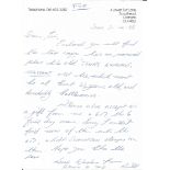 Bill Howarth Dambuster WW2 617 Sqn hand written letter 1988 to 617 Sqn Historian Jim Shortland. Good