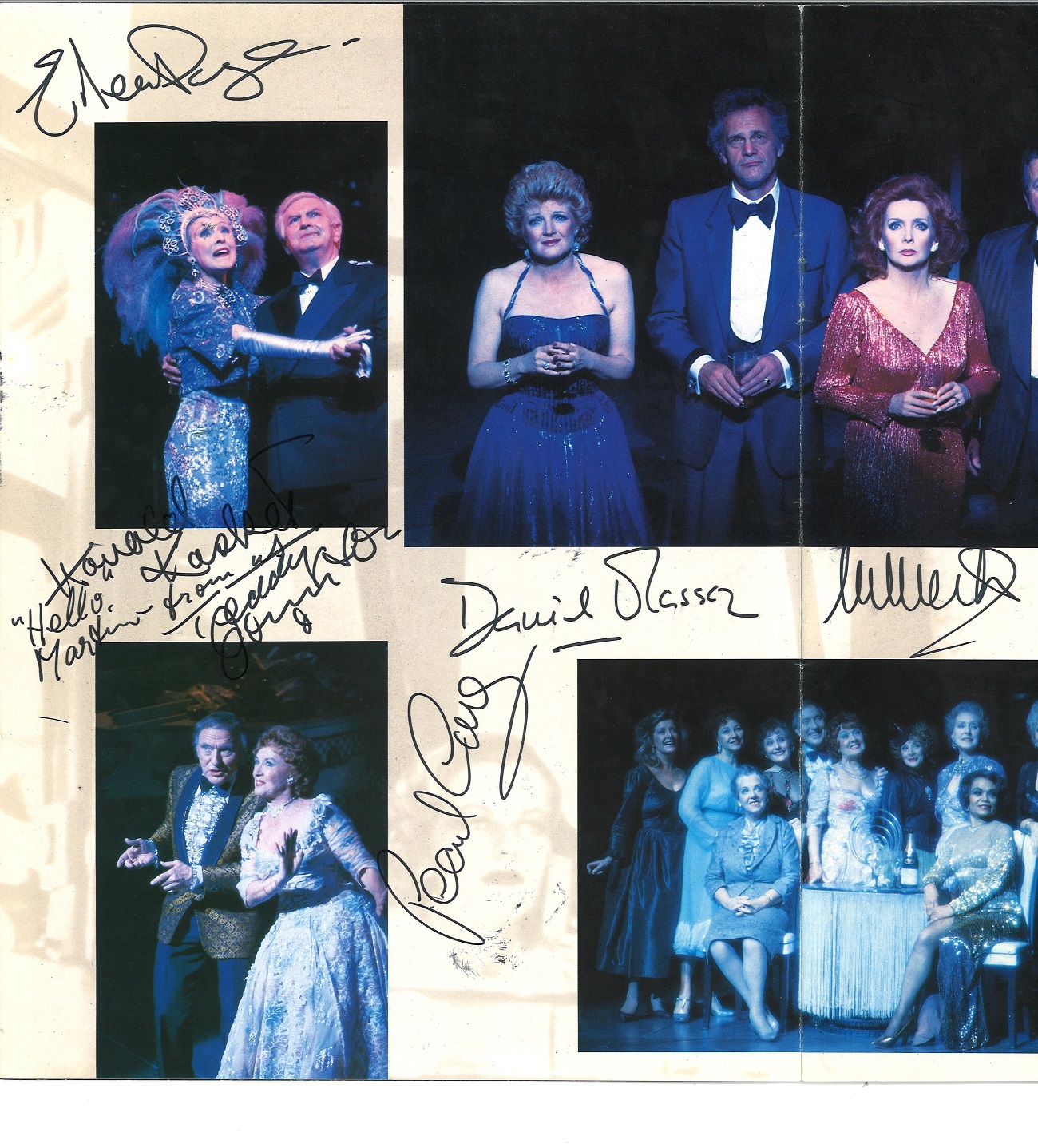 Multi signed Follies brochure. Signed on inside pages. Good Condition. All autographs are genuine