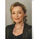 Lesley Manville Actress Signed 8x12 Photo. Good Condition. All autographs are genuine hand signed