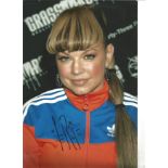 Fergie Black Eyed Peas Singer Signed 8x12 music Photo. Good Condition. All autographs are genuine