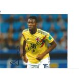 Jefferson Lerma Signed Bournemouth & Columbia 8x10 Photo. Good Condition. All autographs are genuine