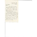 Frances W Newman, brother of Cardinal Newman ALS, hand written letter. Good Condition. All