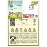 Squadron Leader Ken Norman Thomson Hawk Eye Lee DFC 501 Sqdn signed Battle of Britain