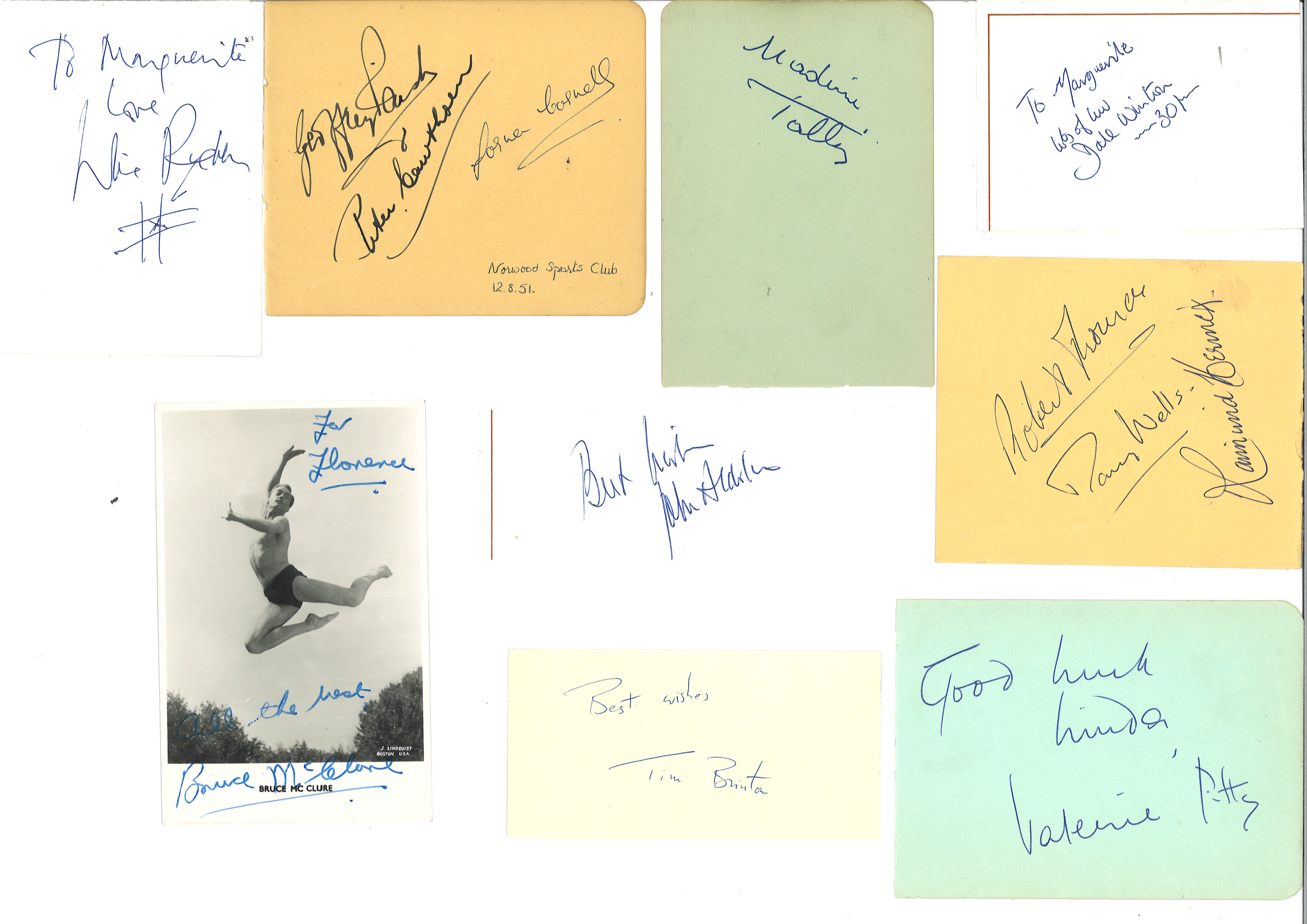 Vintage TV Film Collection 200+ autographs. Mounted photos of Harry Korris as Mr Lovejoy; Robbie - Image 3 of 4