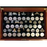 Great British Regiments Birmingham Mint, Cased Collection Of 26 Solid Sterling Silver Hall marked