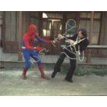 Nicholas Hammond Spiderman hand signed 10 x 8 inch photo. This beautiful hand-signed photo depicts