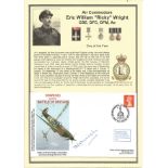 Air Commodore Eric William Ricky Wright CBE DFC DFM Ae No 605 Sqdn 1940 signed Dowding and the