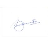 Seve Ballesteros signed 6 x 4 inch white card. 9 April 1957 - 7 May 2011 was a Spanish