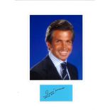 George Hamilton signature piece mounted below colour photo. Approx overall size 16x12. Good