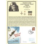 Squadron Leader Lionel Harwood Buck Casson DFC AFC Ae 79 Sqdn signed Battle of Britain commemorative