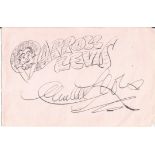 Carroll Levis signed doodle on large autograph album page, talent scout, impresario and television