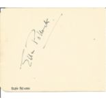 Ellen Pollock signed autograph album page. She was a British character actress, mainly appeared on